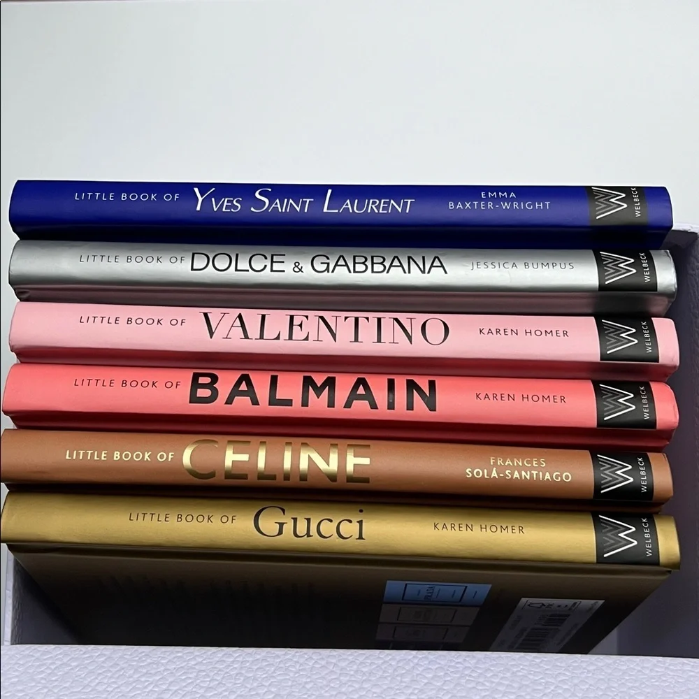 Luxury Fashion Book Set (6) + Authentic DIOR Gift Box | Chic Decor